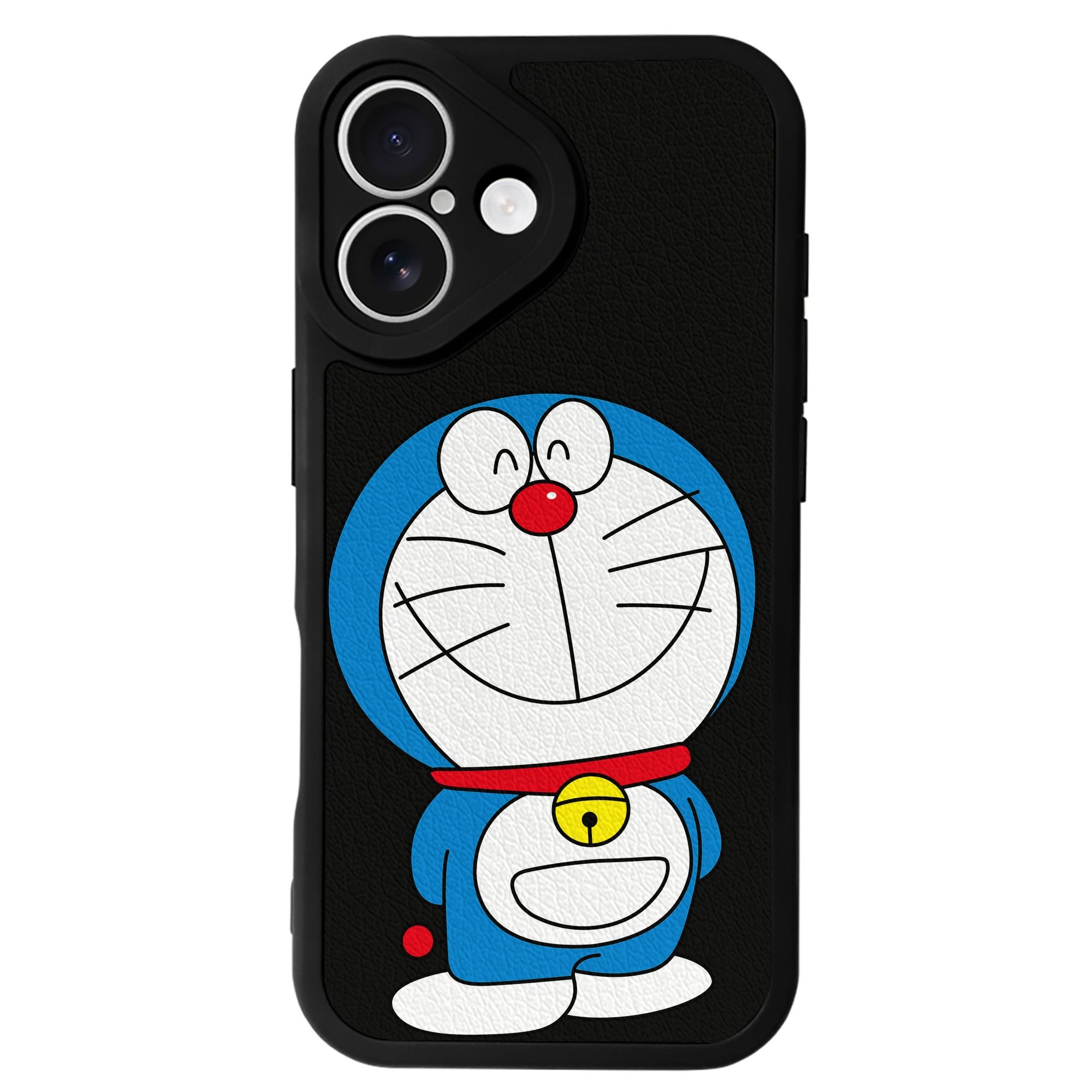 （画像用） ドラえもん Doraemon 【iPhone 16シリーズ対応】シリコンスマホケース（レザー調） 材質：シリコン